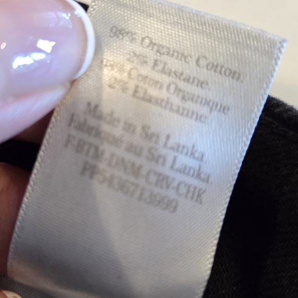 Everlane The Original Curvy Cheeky Jean Straight Coal Black Sz 24 - Picture 11 of 16